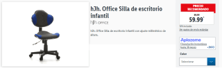 Silla de escritorio infantil hJh. Office por 59.99€