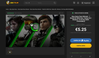 Xbox Game Pass Ultimate EU XBOX One Series X|S / Windows 10 CD Key por 5,25€