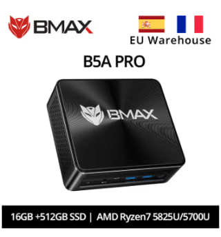 Mini PC Bmax B5A Pro - AMD Ryzen 7 5825U à 219,77€