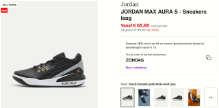 Jordan Max Aura 5 Herenschoenen voor €65,95 bij Zalando