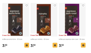Hema koffiecups 3 verpakkingen voor €7,50