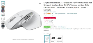 Logitech MX Master 3S computermuis voor €73,99 bij Amazon