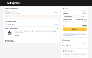 Ventilador Create techo luz LED por 50,18€