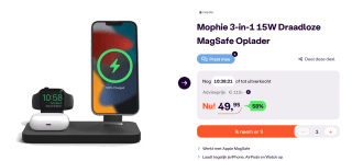 Mophie Snap+ 3-in-1 Magsafe Oplader voor €49,95 bij iBOOD