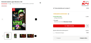Videojuego Luigi's Mansion 2 HD Nintendo por 29,74€