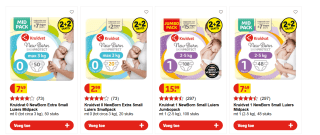 2+2 gratis op Kruidvat newborn luiers
