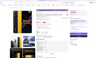 POCO X7 PRO 8GB/256GB por tan solo 266,50€