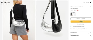 Riñonera pequeña metalizada por 6€