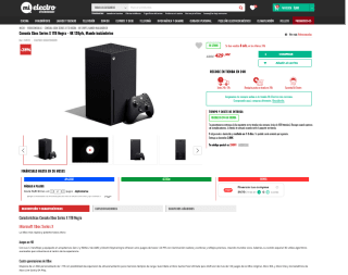 Consola Xbox Series X 1TB Negra a tan solo 429€