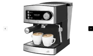 Cafetera express marca Cecotec Power Espresso 20, 850 W, 20 bares, 1.5 L, Plata y negro por 57,02€