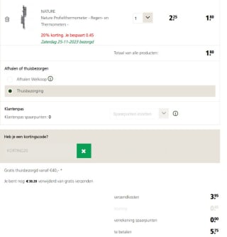 20% korting op 1 artikel naar keuze bij Welkoop