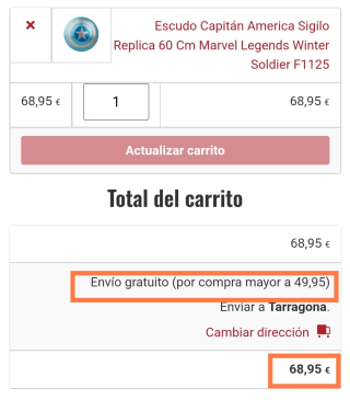 Escudo del Capitán America Sigilo, Replica de 60 Cm Marvel Legends Winter Soldier por 68,95€
