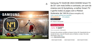 Samsung QE55S93D - 55 inch - 4K QD-OLED - 2024 voor €1.049 bij Amazon