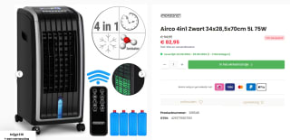 Monzana Aircooler 4-in-1 voor €82,95 bij DeubaXXL
