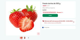 Fresón tarrina de 500 g por 1,29€