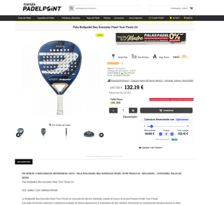 Pala Bullpadel Bea Gonzalez Pearl Tour Finals 24 por solo 143,95€