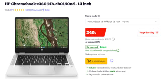 HP Chromebook x360 14b-cb0140nd voor €249 bij Bol.com