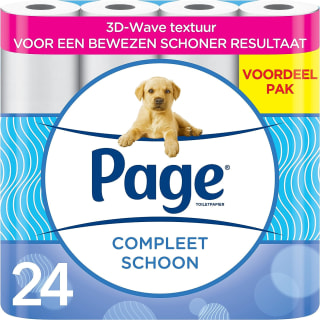Page Compleet Schoon Toiletpapier 24-rollen 24 rollen voor €8,49 bij Amazon