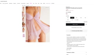 GORGEOUS Picardías push up encaje lila por solo 11,99€