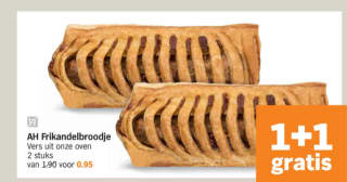 2 Frikandelbroodjes voor €0,95 bij de AH
