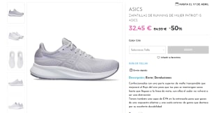 Rebajas hasta 60% calzado Asics grandes ofertas