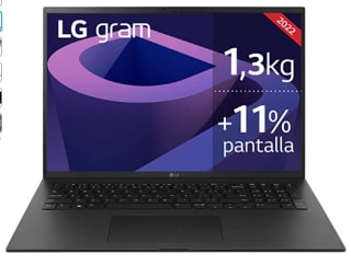 Portátil LG gram 17Z90Q a 1478,51€