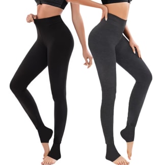 2 Pares Leggings Térmicos Mujer Invierno por solo 9,57€