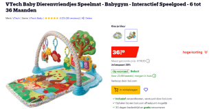 Vtech Dierenvriendjes Speelmat voor €36,39 bij Bol.com