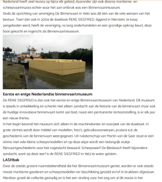 Gratis toegang tot het Binnenvaartmuseum in Dordrecht