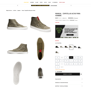 Zapatillas altas DC Shoes MANUAL Hombre por solo 20,99€