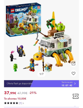 LEGO DREAMZzz 71456 Furgoneta Tortuga de la Sra. Castillo por 26,59€.