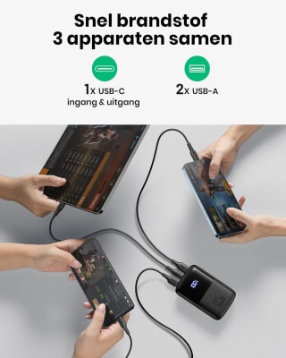 INIU Mini Power Bank 10000 mAh voor €9,87 bij Amazon