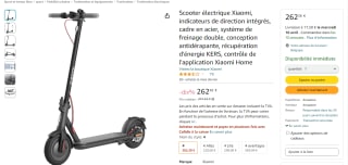 Trottinette Xiaomi électrique Scooter 4 à 262,38€