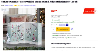 Yankee Candle - Snow Globe Wonderland Adventskalender 2022 voor €32,90 bij bol.com