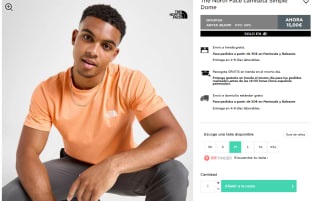 The North Face Camiseta por 12€