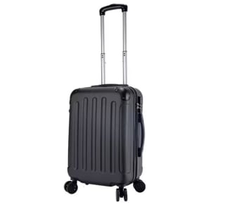 Maleta de Cabina 4 Ruedas Negro Viaje Semirigida por 16,06€.