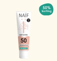 50% Korting op alle zonbescherming bij Naïf
