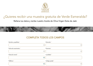 Muestra GRATIS Aceite Oliva Extra Verde Esmeralda
