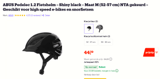 Abus helm Pedelec 1.2 sparkling titan M 52-58 cm - NTA Gekeurd voor €44,39 bij Bol.com