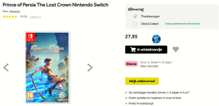 Prince of Persia: The Lost Crow voor €27,95 bij Intertoys