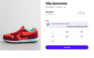 Zapatillas para Mujer Nike MD RUNNER 2 por 33€