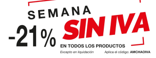 21% EXTRA descuento en todos tus pedidos