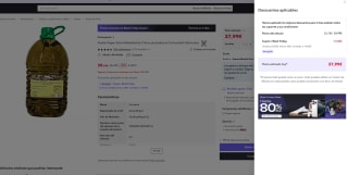 Aceite Virgen Extra Vallesdeoliva 5 litros procedencia Comunidad Valenciana a solo 27,99€ (Nuevos usuarios por 16,79€)