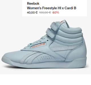 Botines para Mujer Reebok x Cardi B Freestyle Hi por 40€