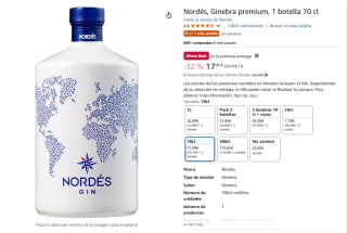Nordés, Ginebra premium, 1 botella 70 cl por 17,09€