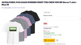 ACK & JONES CORE T-shirt JCOLOGAN - (set van 5) voor €30 bij Bol.com