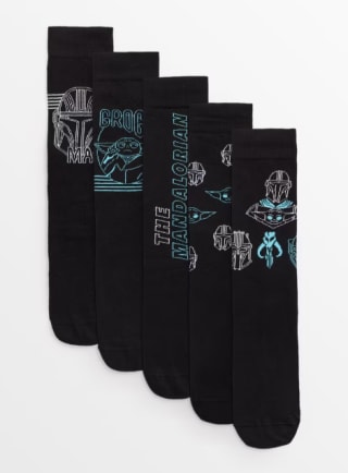 Star Wars The Mandalorian Ankle Socks (5 Pack, Size 6-8.5) – £5