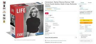 Puzzle marca Clementoni Marilyn Monroe Monroe-1500 Piezas por 9,99€