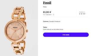 Reloj para Mujer Fossil por 61€