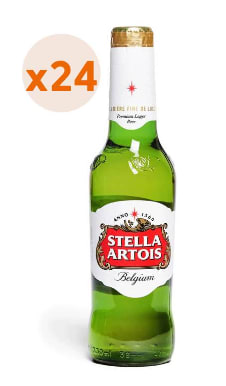 Pack de 24 cervezas Stella Artois 5,2° 330 Cc por $ 11.990